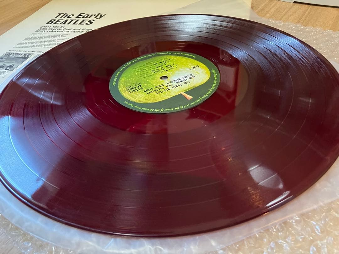 The Beatles - The Early Beatles LP Rare Red Vinyl Japan Apple AP-80034 Obi