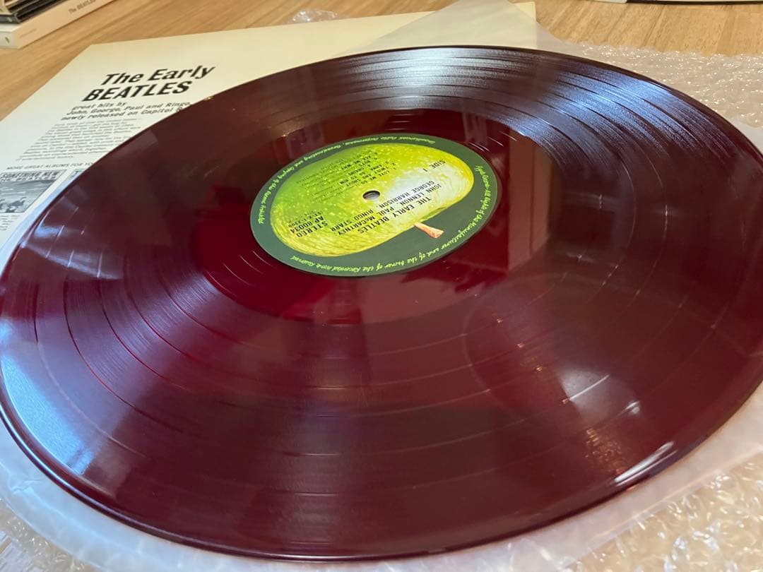 The Beatles - The Early Beatles LP Rare Red Vinyl Japan Apple AP-80034 Obi