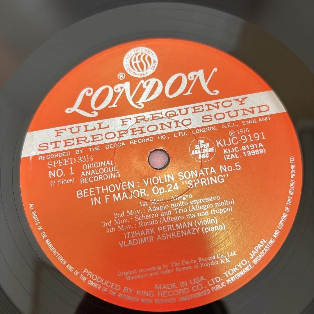 Beethoven Violin Sonata No.5 Spring Perlman Super Analog Record Used | Japansoundstore