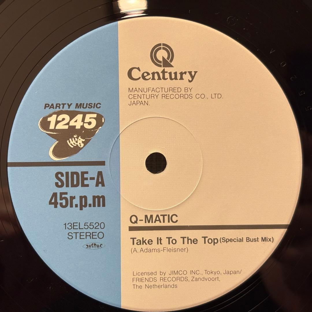 Q-Matic Take It To The Top LP 1987 Dutch Record, VG+ condition | Japansoundstore
