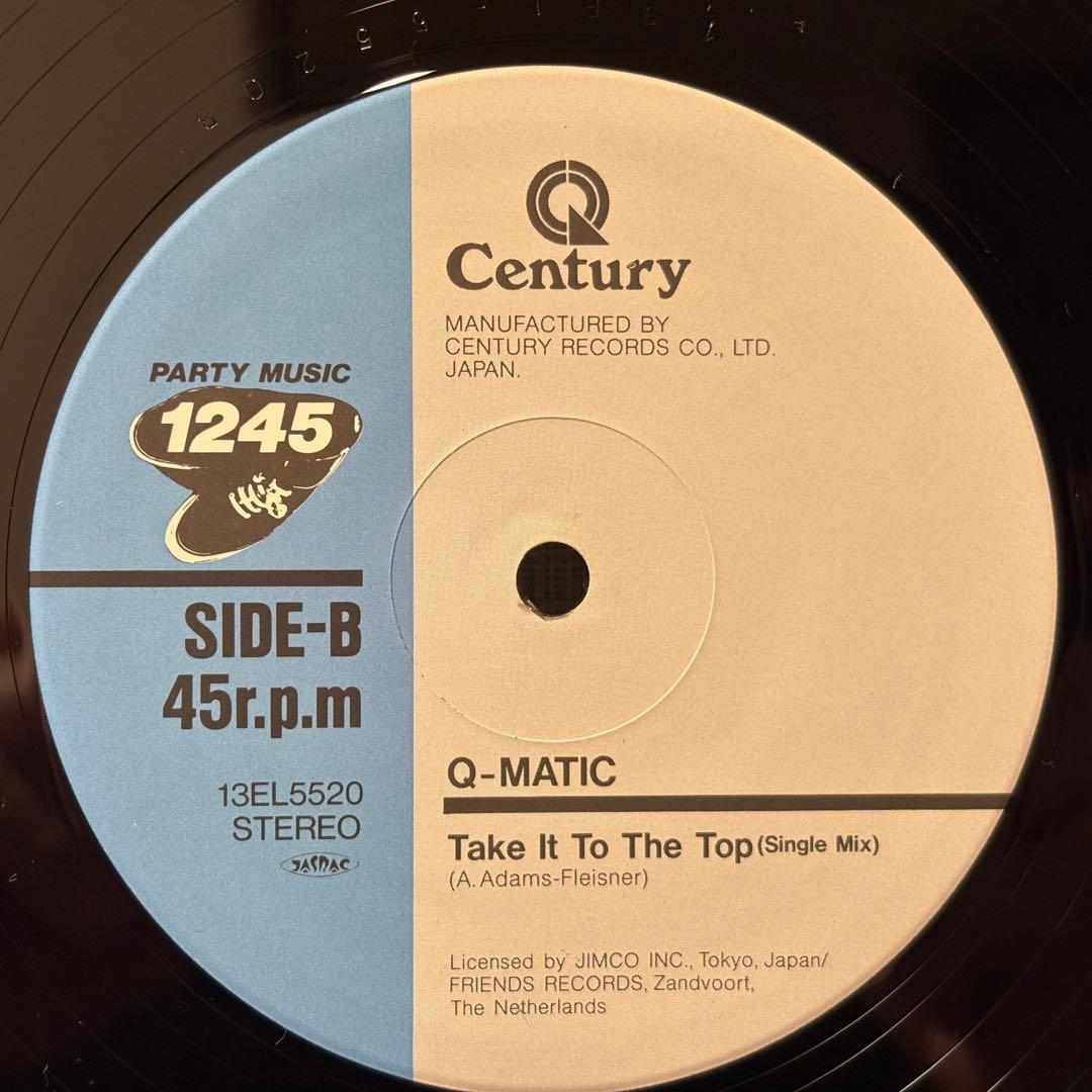 Q-Matic Take It To The Top LP 1987 Dutch Record, VG+ condition | Japansoundstore