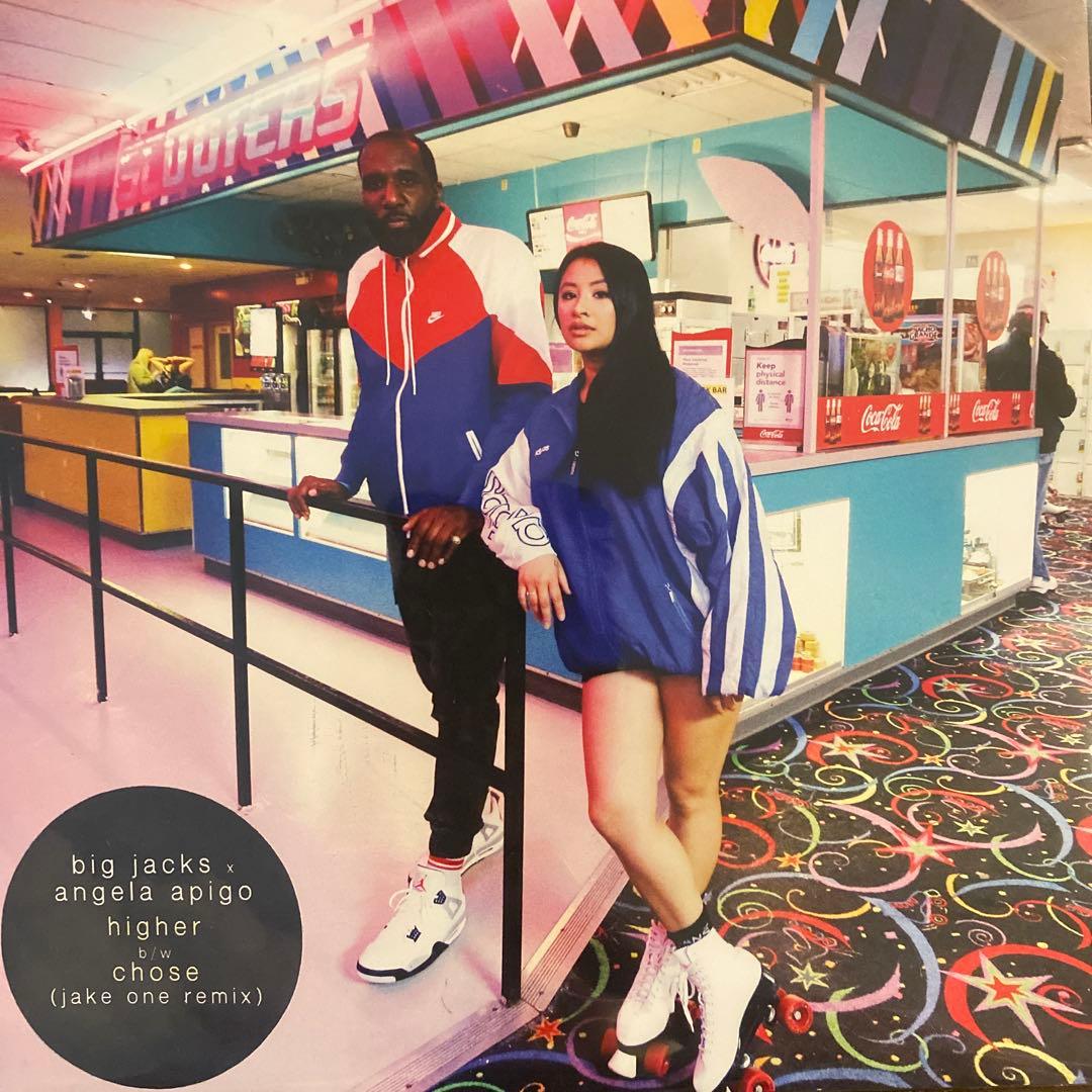 Big Jacks x Angela Apigo - Higher / Chose (Jake One Remix) 7" Vinyl Record