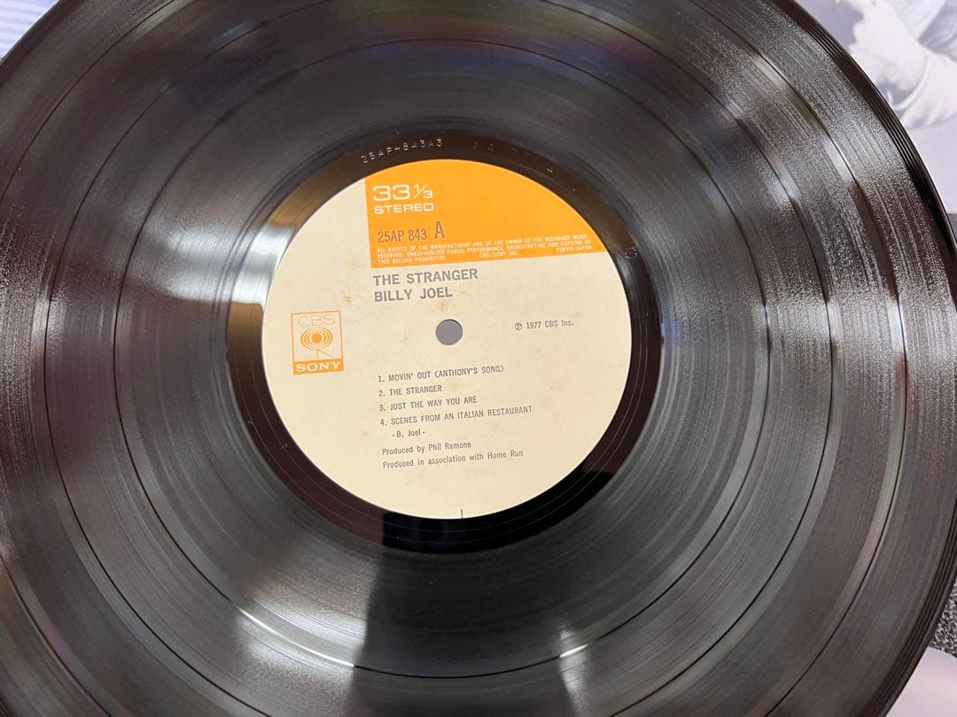 Billy Joel The Stranger LP 1977 Japan Original Pressing 25AP-843 w/ OBI