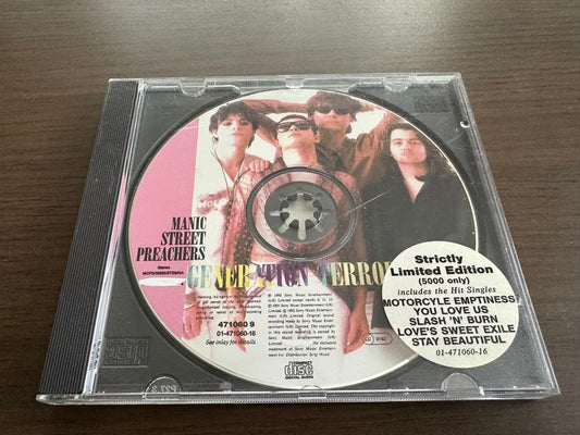 Manic Street Preachers Generation Terrorists Limited Edition UK CD, Scarred Case | Japansoundstore