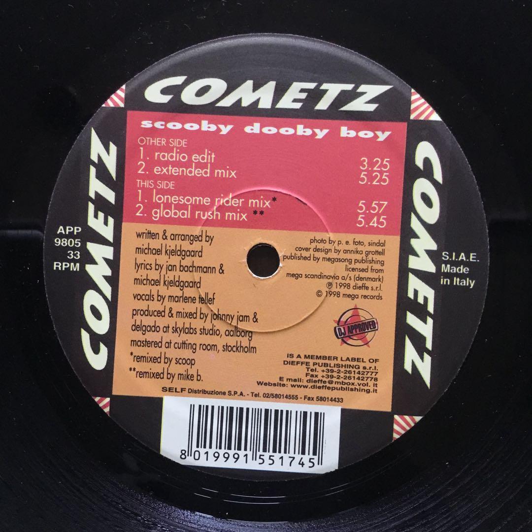 COMETZ Scooby Dooby Boy LP Record, Used, 4 Mixes, Rock Music | Japansoundstore