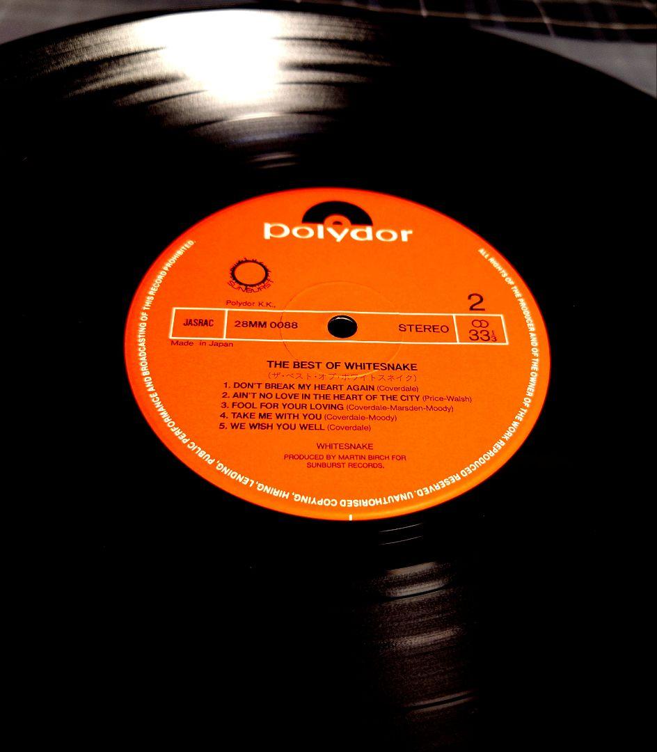 Whitesnake The Best Of Whitesnake LP Vinyl 1981 Japan Polydor 28MM0088 OBI