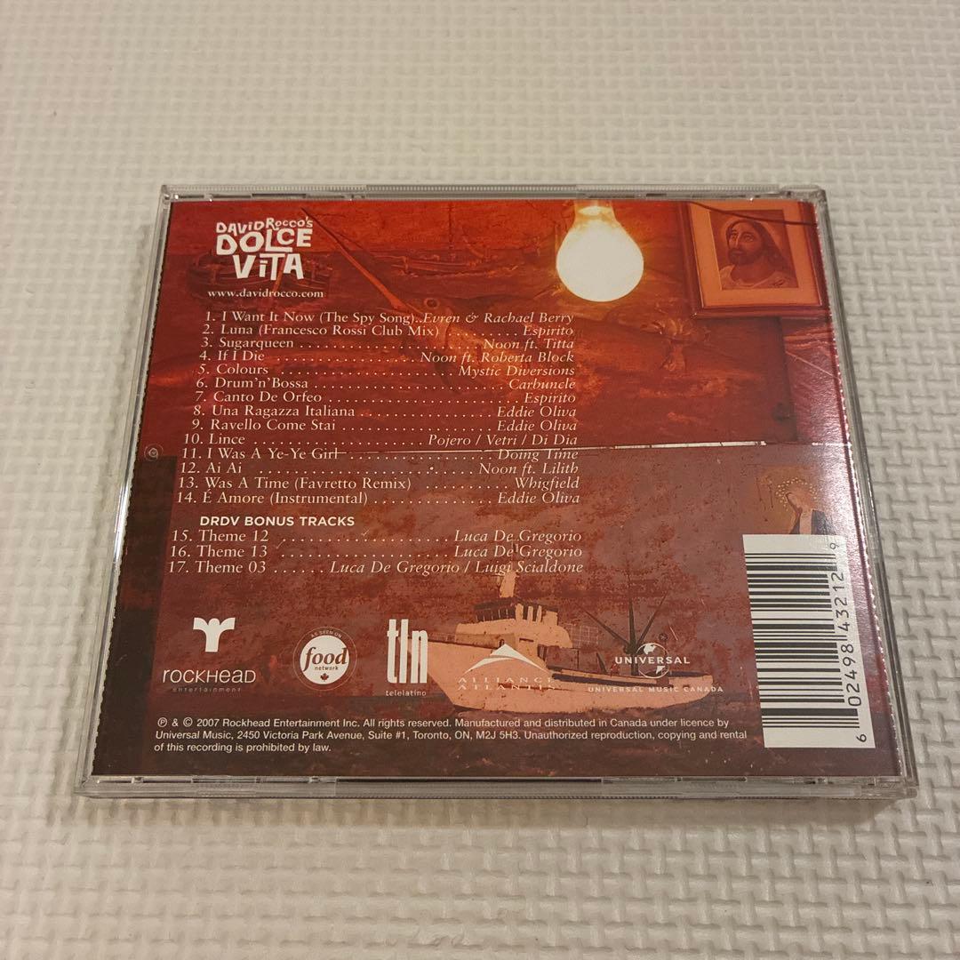 David Rocco's Dolce Vita Music From The TV Series CD 2007 Canada Import