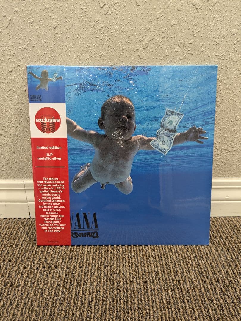 Nirvana Nevermind LP Target Exclusive Metallic Silver Vinyl Limited Edition