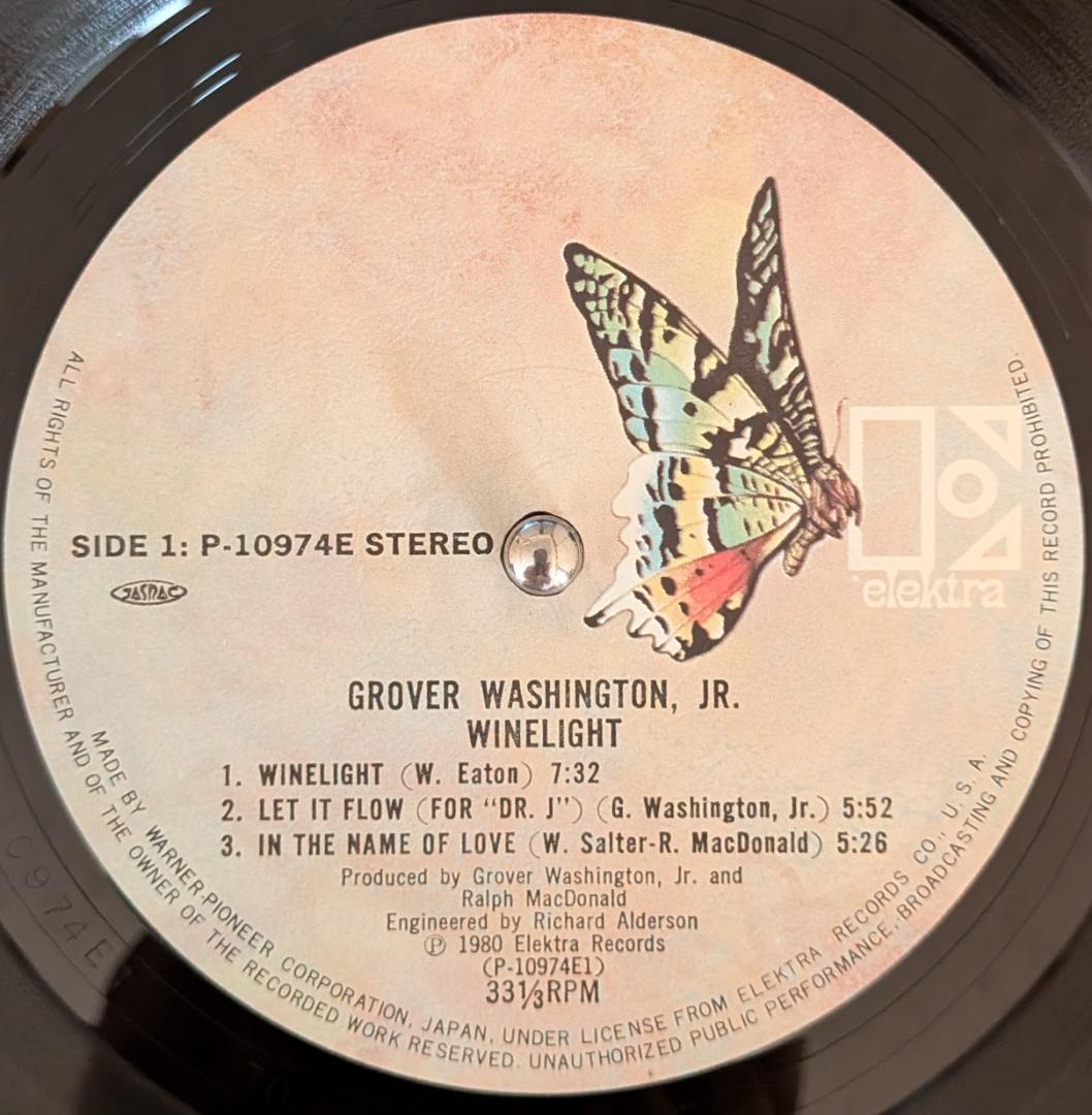 Grover Washington Jr. Winelight LP Japan Original w/ Obi & Inserts Jazz Funk
