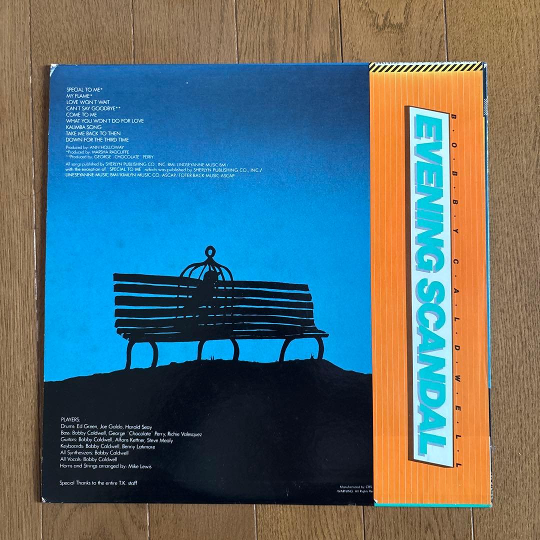 Bobby Caldwell - Evening Scandal LP Japan 1978 Original w/ Obi & Liner Notes