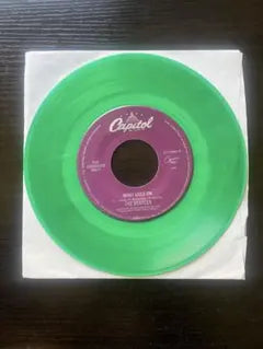 The Beatles What Goes On / Nowhere Man 7-inch Green Vinyl Record Capitol USA
