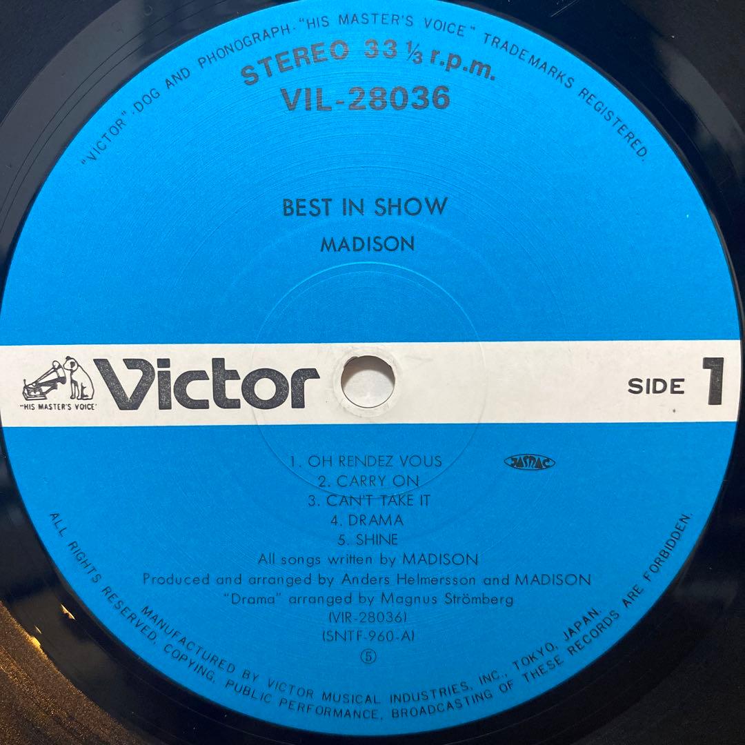Madison - Best In Show Vinyl LP Japan Pressing w/ Obi & Inserts Swedish Hard Roc