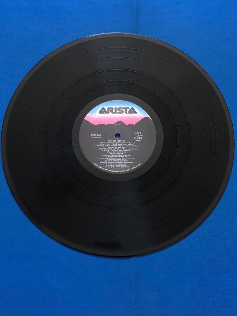 Whitney Houston - Whitney Houston LP Vinyl 1985 Japan Pressing w/ Obi & Lyric