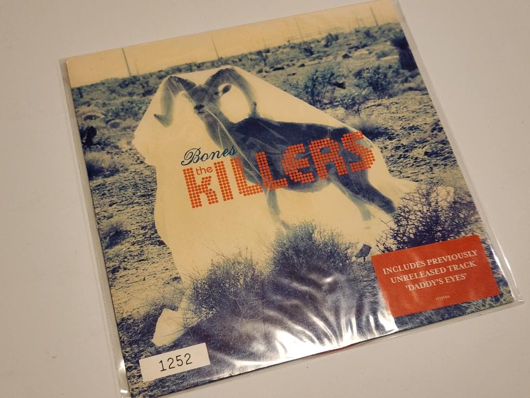 The Killers Bones 7-inch Vinyl Single Red Vinyl w/ Unreleased Track Daddy's Eyes