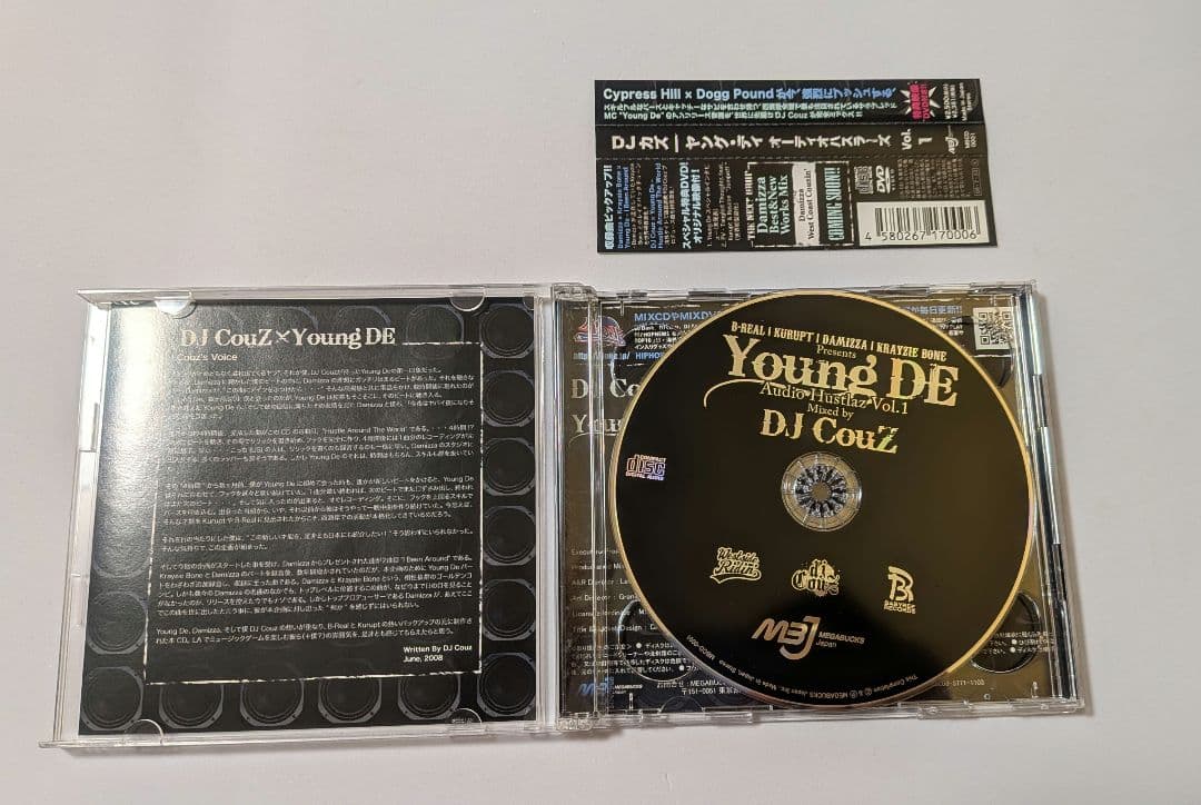 DJ Couz Presents Young De - Audio Hustlaz Vol.1 CD+DVD Japan Press with OBI