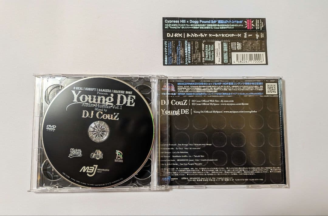 DJ Couz Presents Young De - Audio Hustlaz Vol.1 CD+DVD Japan Press with OBI