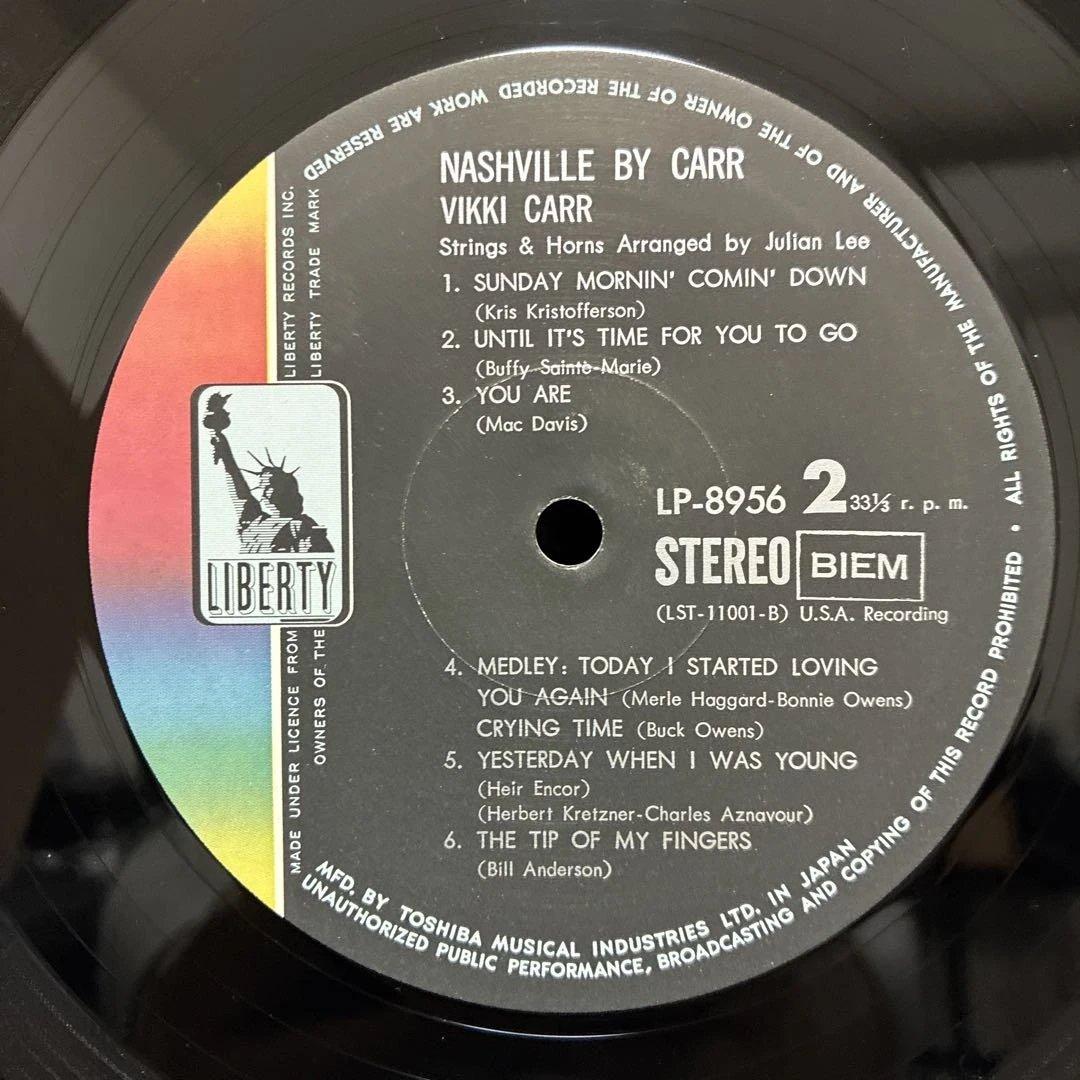 Vikki Carr - Nashville By Carr LP Japan Vinyl Original Obi Pop Country