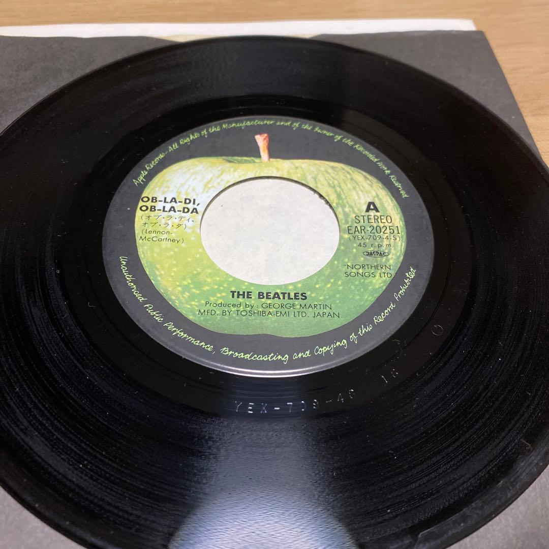 THE BEATLES Ob-La-Di, Ob-La-Da / While My Guitar Gently Weeps 7" Japan Vinyl