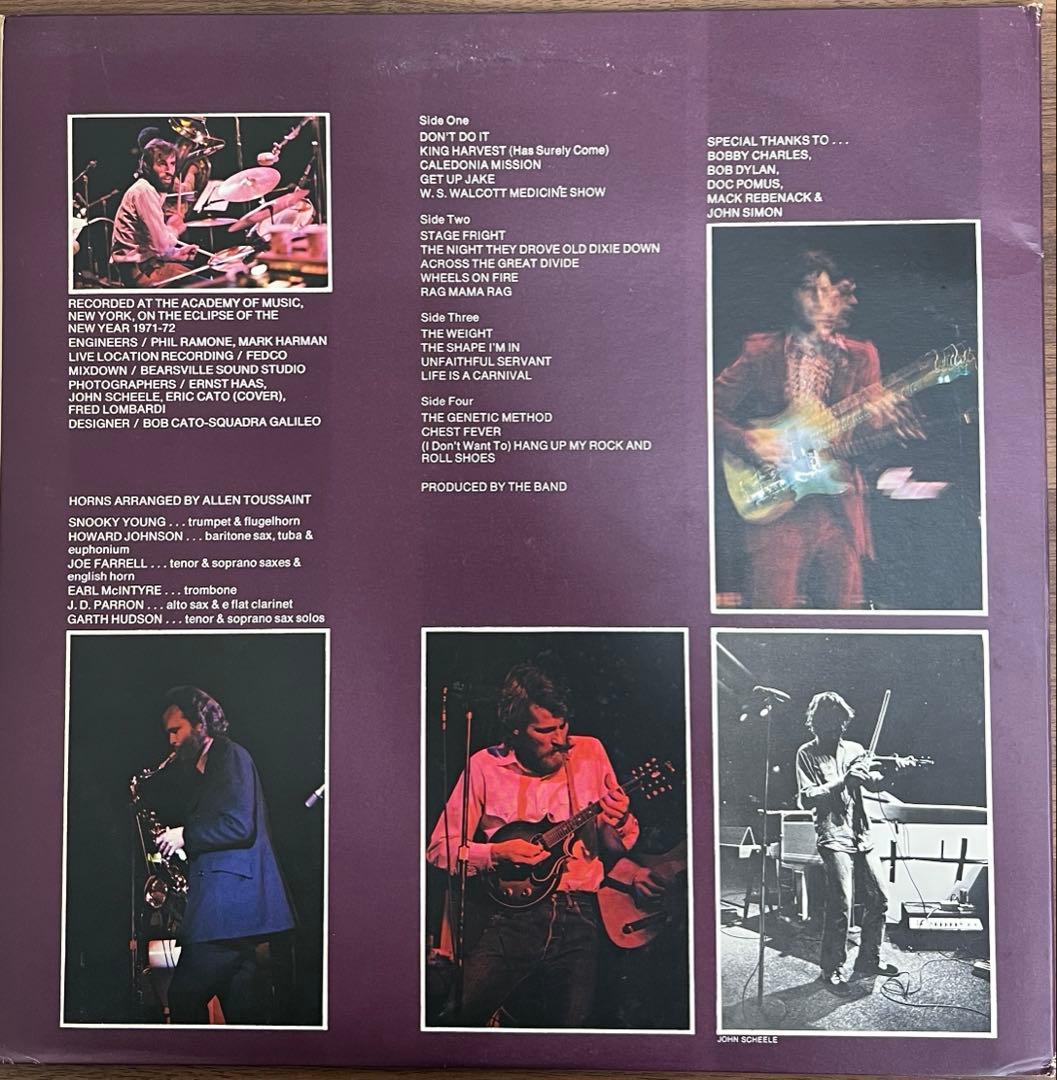 The Band - Rock Of Ages: The Band In Concert 2LP Japan Obi + Booklet ECP-93067B
