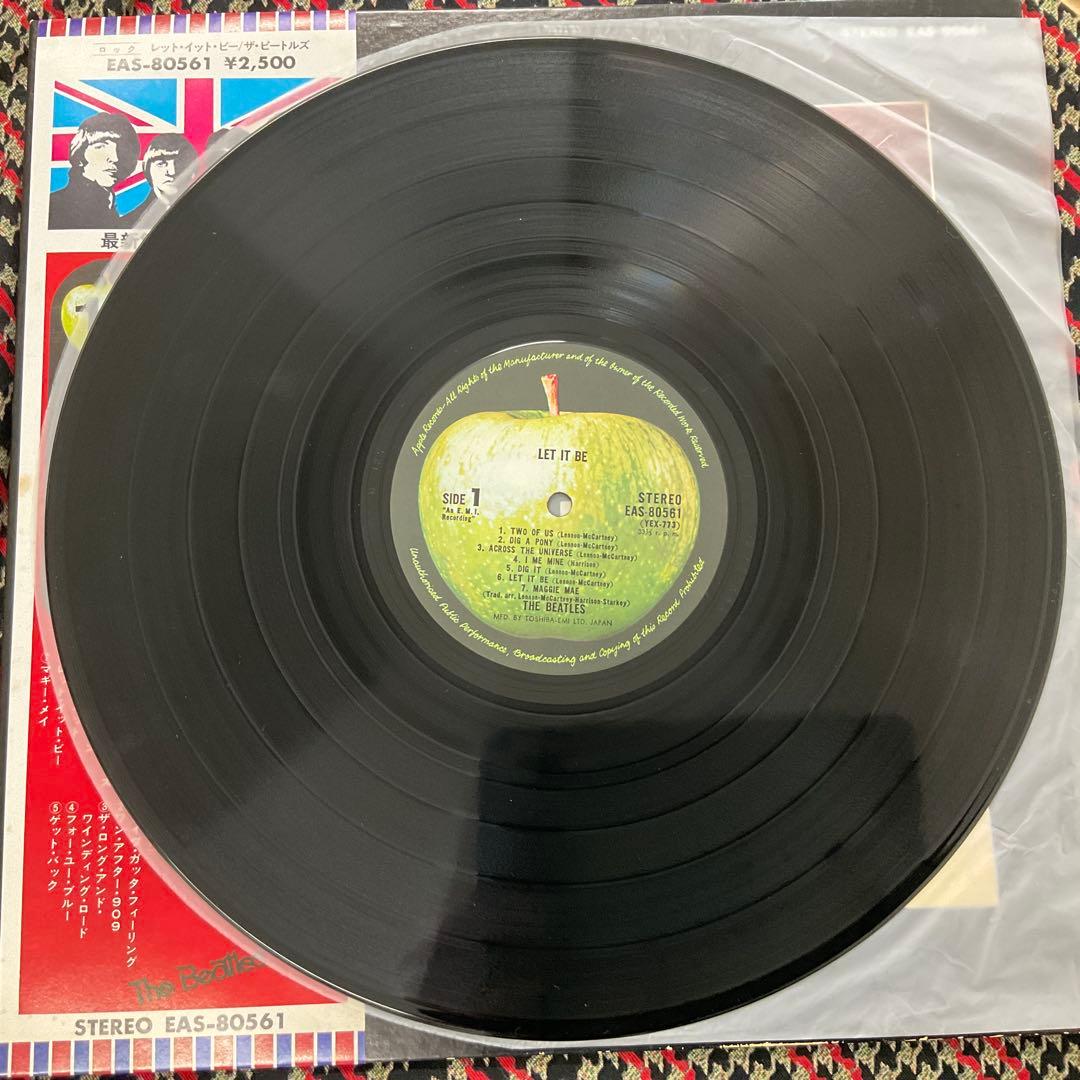 The Beatles LET IT BE LP with Obi, Used, No noticeable scratches | Japansoundstore