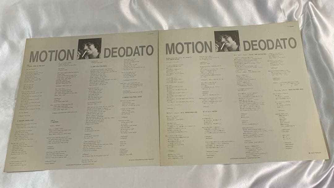 Deodato - Motion LP Vinyl 1984 Japan Warner Bros. P-13046 with Obi
