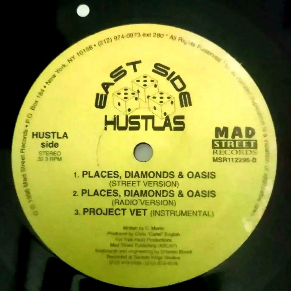 East Side Hustlas - Places, Diamonds & Oasis 12" Vinyl 1996 Rare NY Underground