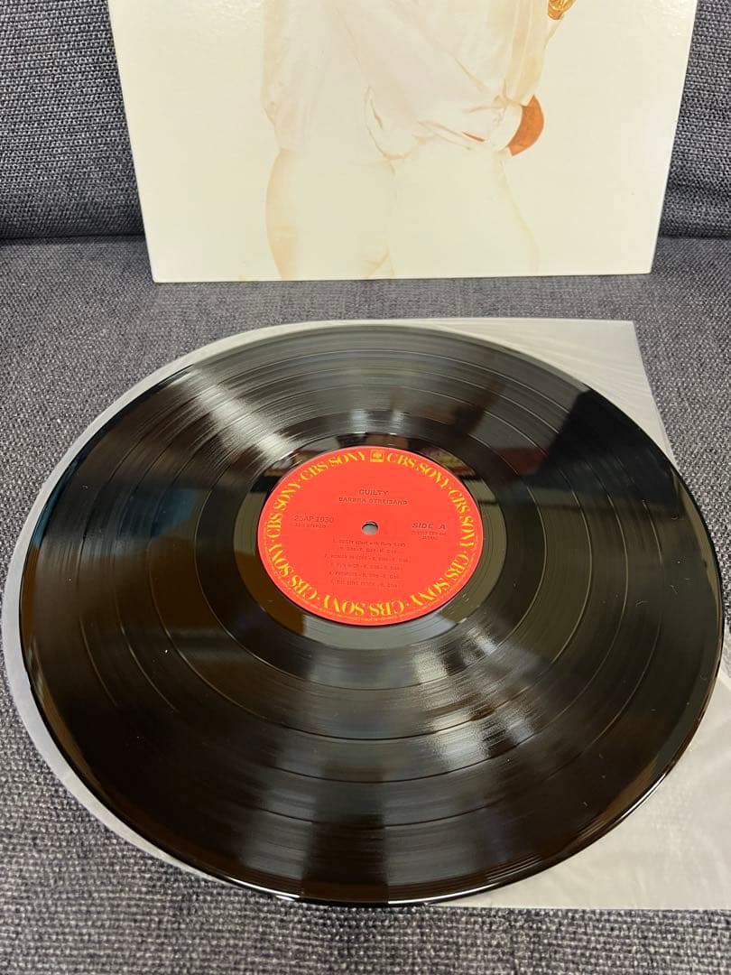 Barbra Streisand Guilty LP 1980 Japan Pressing with Obi Strip Pop Vinyl Record