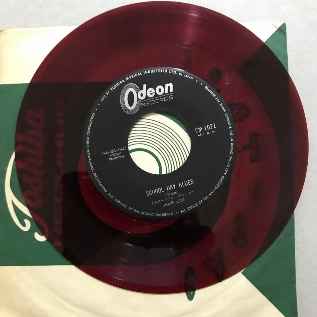 Jamie Coe - I'll Go On Loving You / School Day Blues 7" Vinyl Japan Red Wax Rare