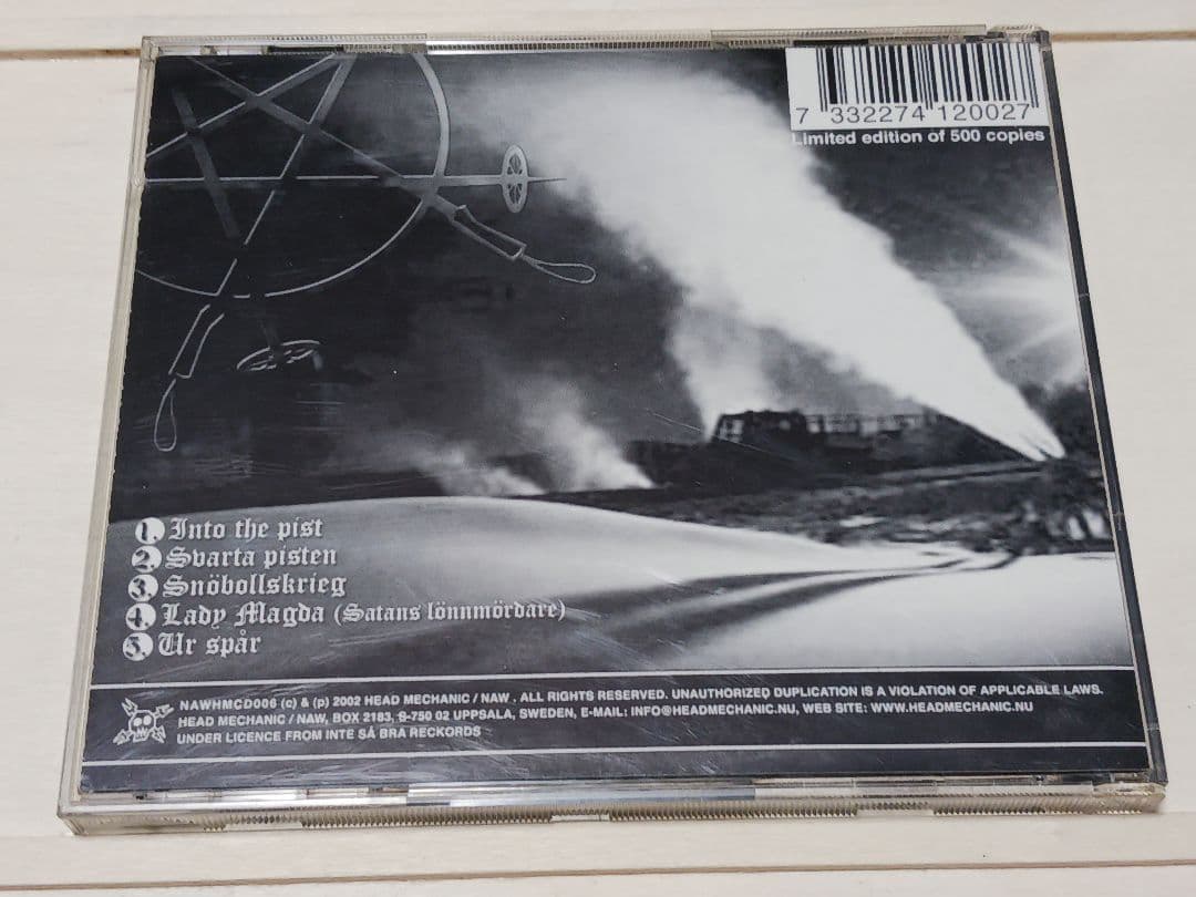 Sportlov Snöbollskrieg CD Limited Edition 500 Copies 2002 Black Metal Rare