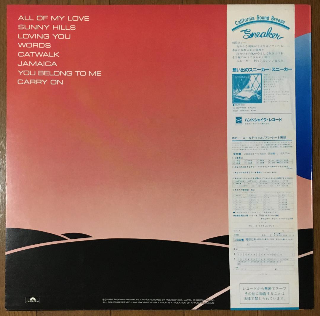 Bobby Caldwell - Carry On LP Japan Pressing AOR City Pop w/ OBI & Liner Notes