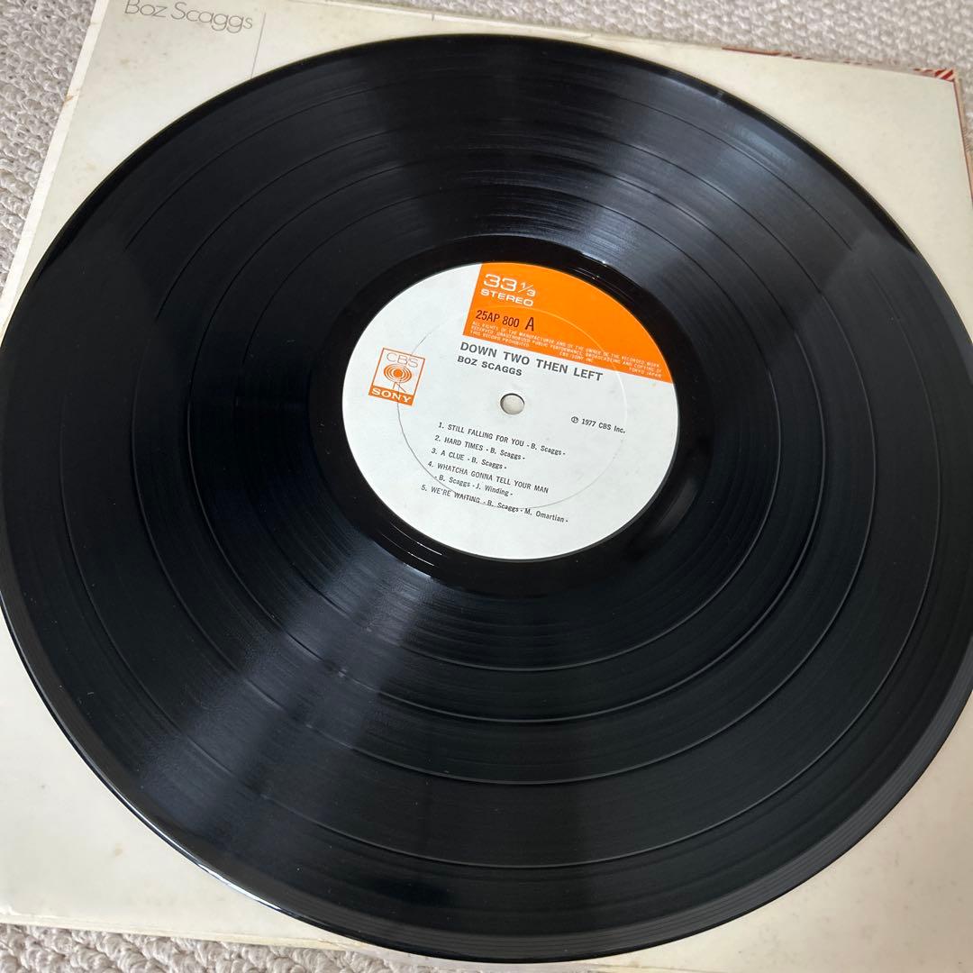 Boz Scaggs Down Two Then Left LP Vinyl Record Japan 1977 CBS/Sony w/ Obi