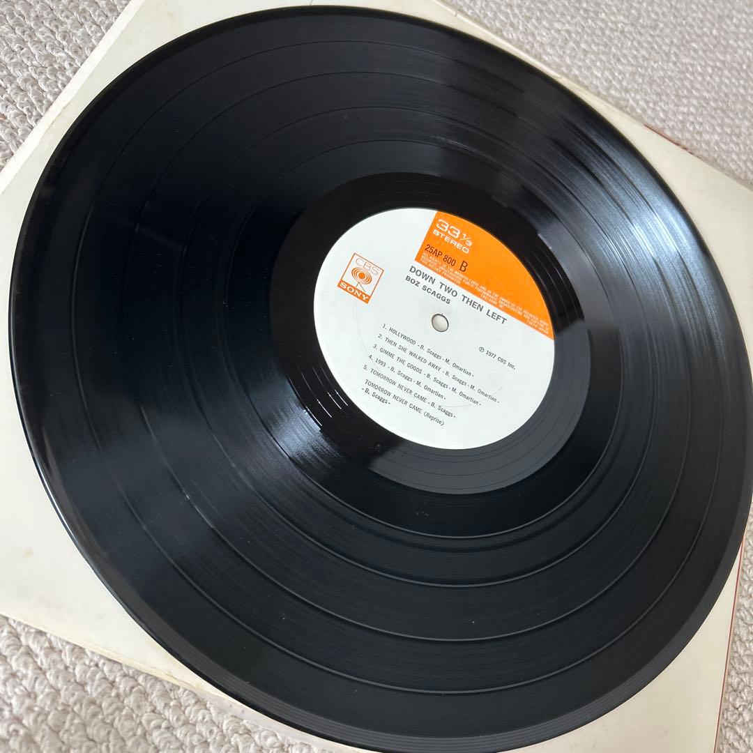 Boz Scaggs Down Two Then Left LP Vinyl Record Japan 1977 CBS/Sony w/ Obi