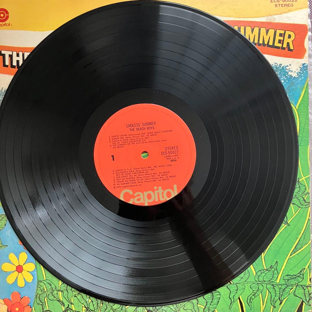 The Beach Boys - Endless Summer Vinyl LP Japan Pressing ECS-90022 with Obi