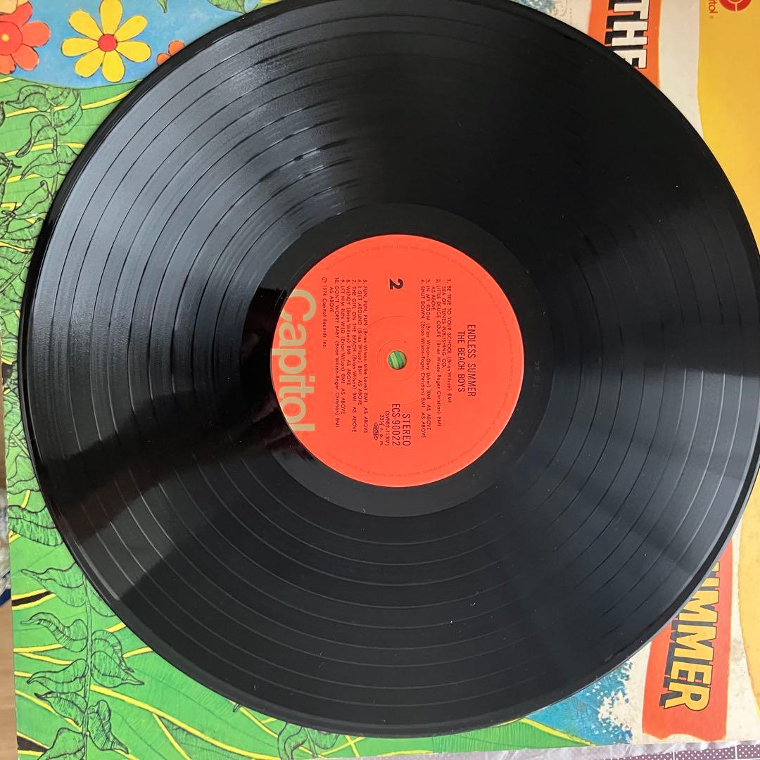 The Beach Boys - Endless Summer Vinyl LP Japan Pressing ECS-90022 with Obi