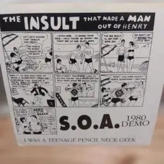 S.O.A. 1980 Demo 7" Colored Vinyl Hardcore Punk Henry Rollins Japan
