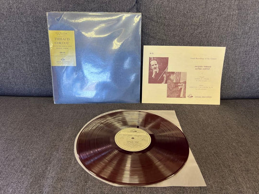 Thibaud & Cortot Franck Fauré Sonata Red Vinyl LP Angel GR-25 Japan Classical
