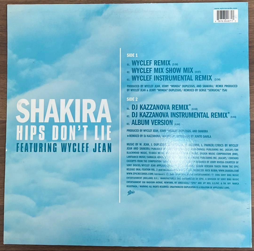 Shakira - Hips Don't Lie feat. Wyclef Jean 12" Vinyl Single 2006 Pop Dance