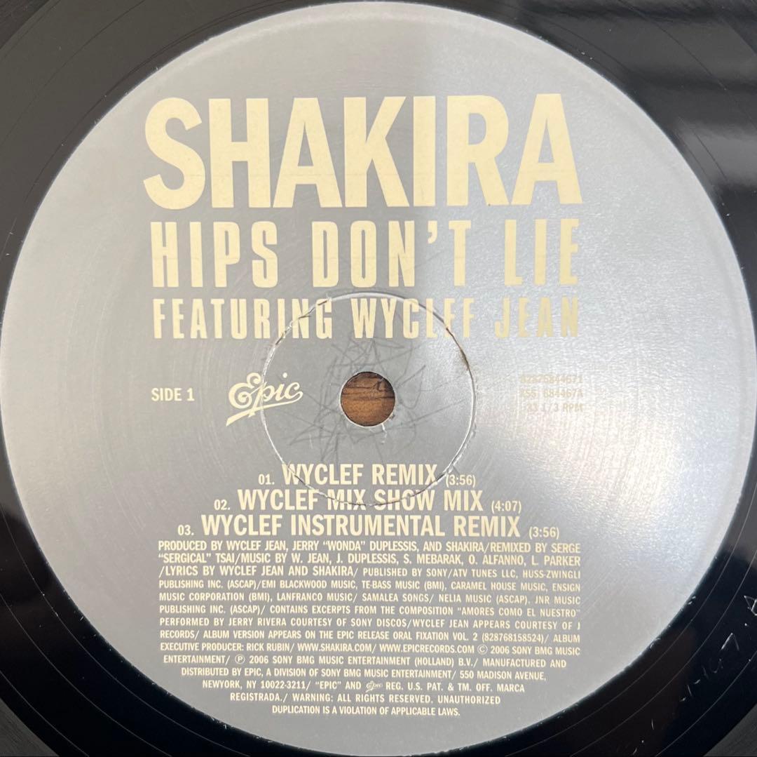 Shakira - Hips Don't Lie feat. Wyclef Jean 12" Vinyl Single 2006 Pop Dance