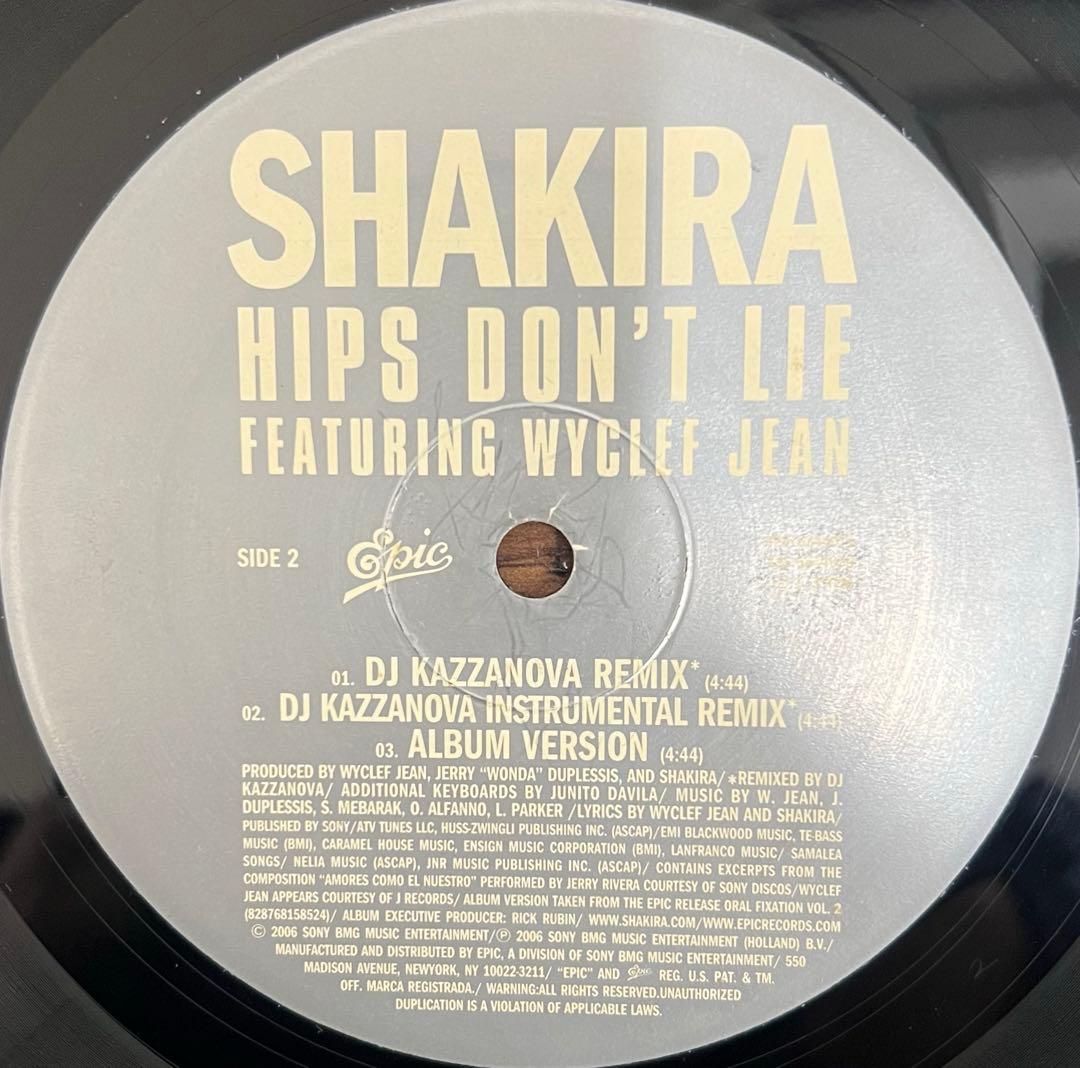 Shakira - Hips Don't Lie feat. Wyclef Jean 12" Vinyl Single 2006 Pop Dance