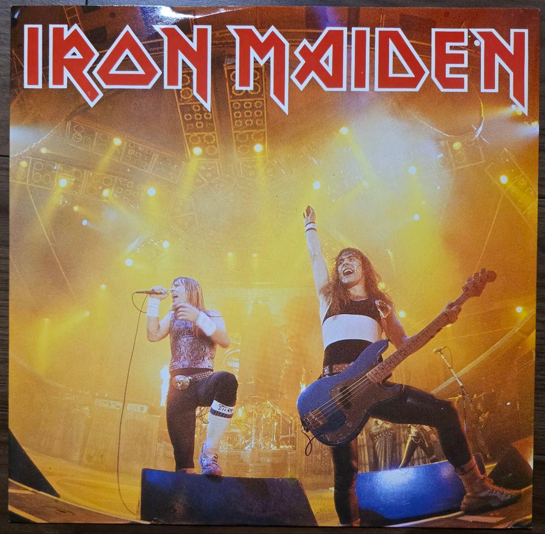 IRON MAIDEN Running Free 12" Vinyl EP Live Tracks 1985 Heavy Metal