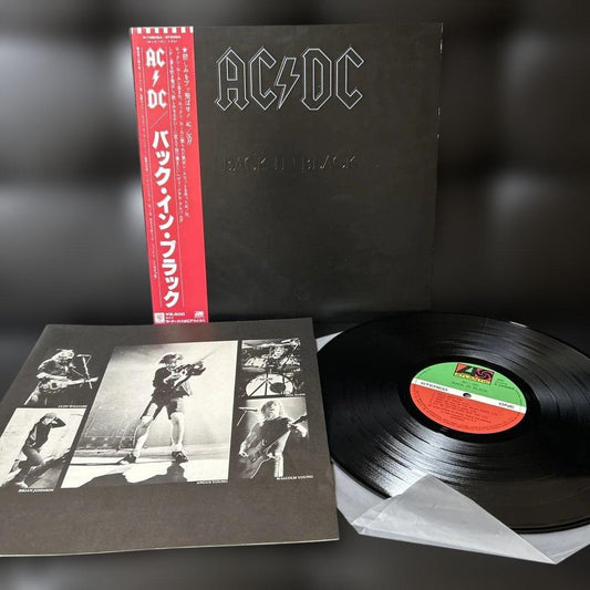 AC/DC Back in Black Vinyl LP Japan Pressing with Obi Strip