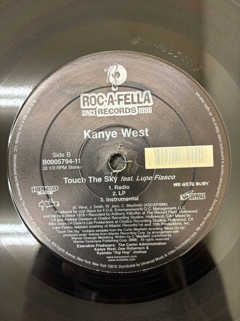 Kanye West - Heard 'Em Say / Touch The Sky 12" Vinyl Hip Hop Roc-A-Fella
