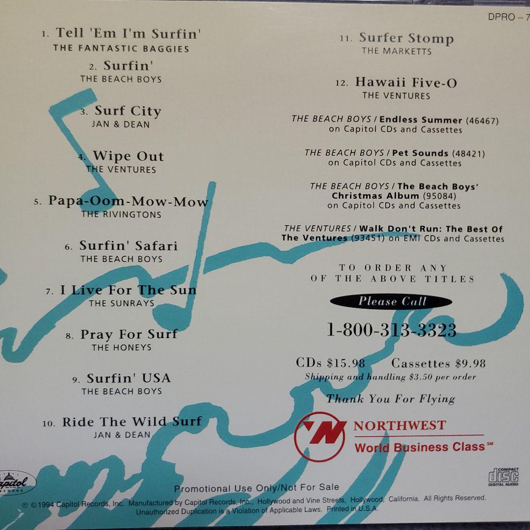 Various Artists Surfin' USA The Best Of The Beach CD 1994 Northwest Airline Prom