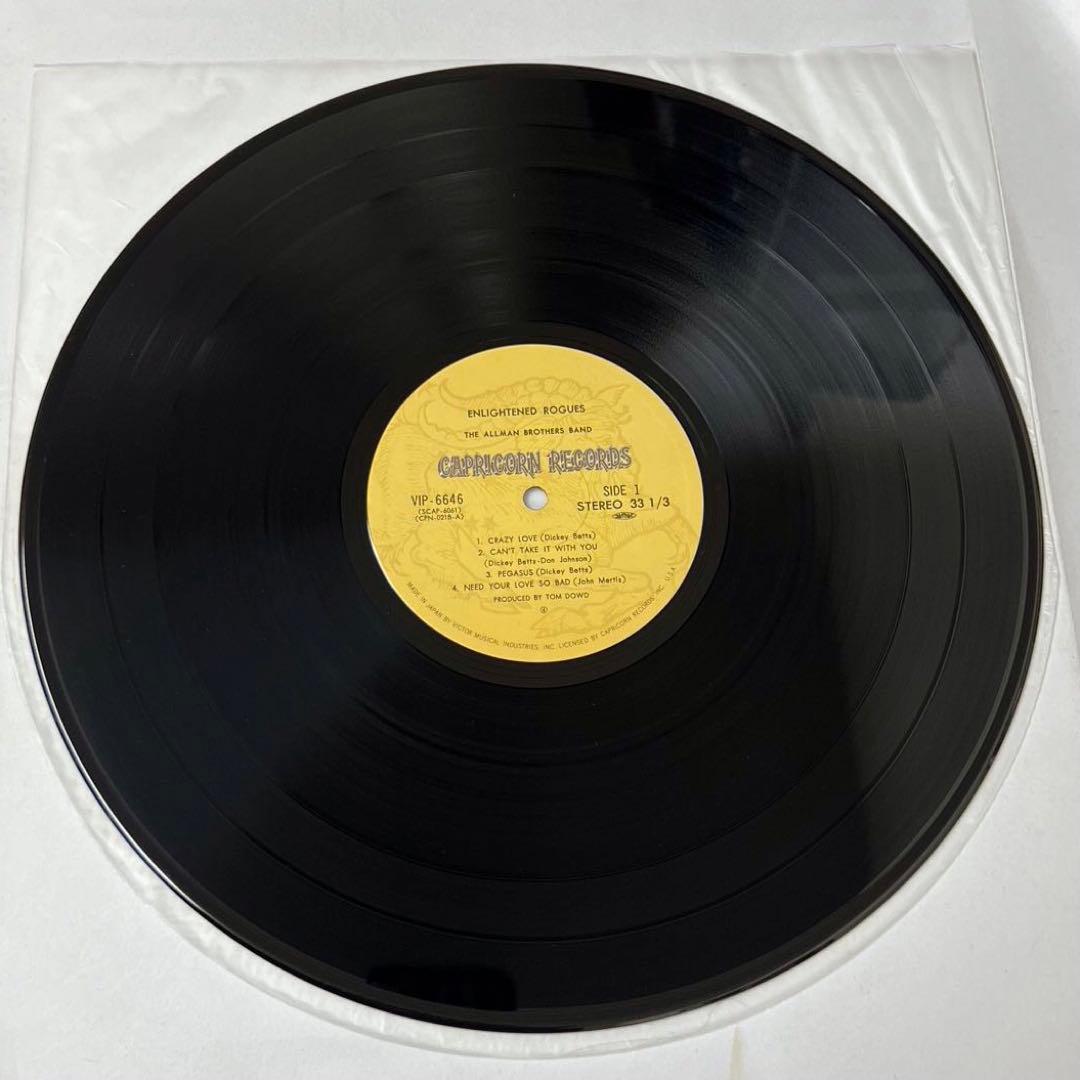 The Allman Brothers Band Enlightened Rogues Japan LP Vinyl with Obi Included
