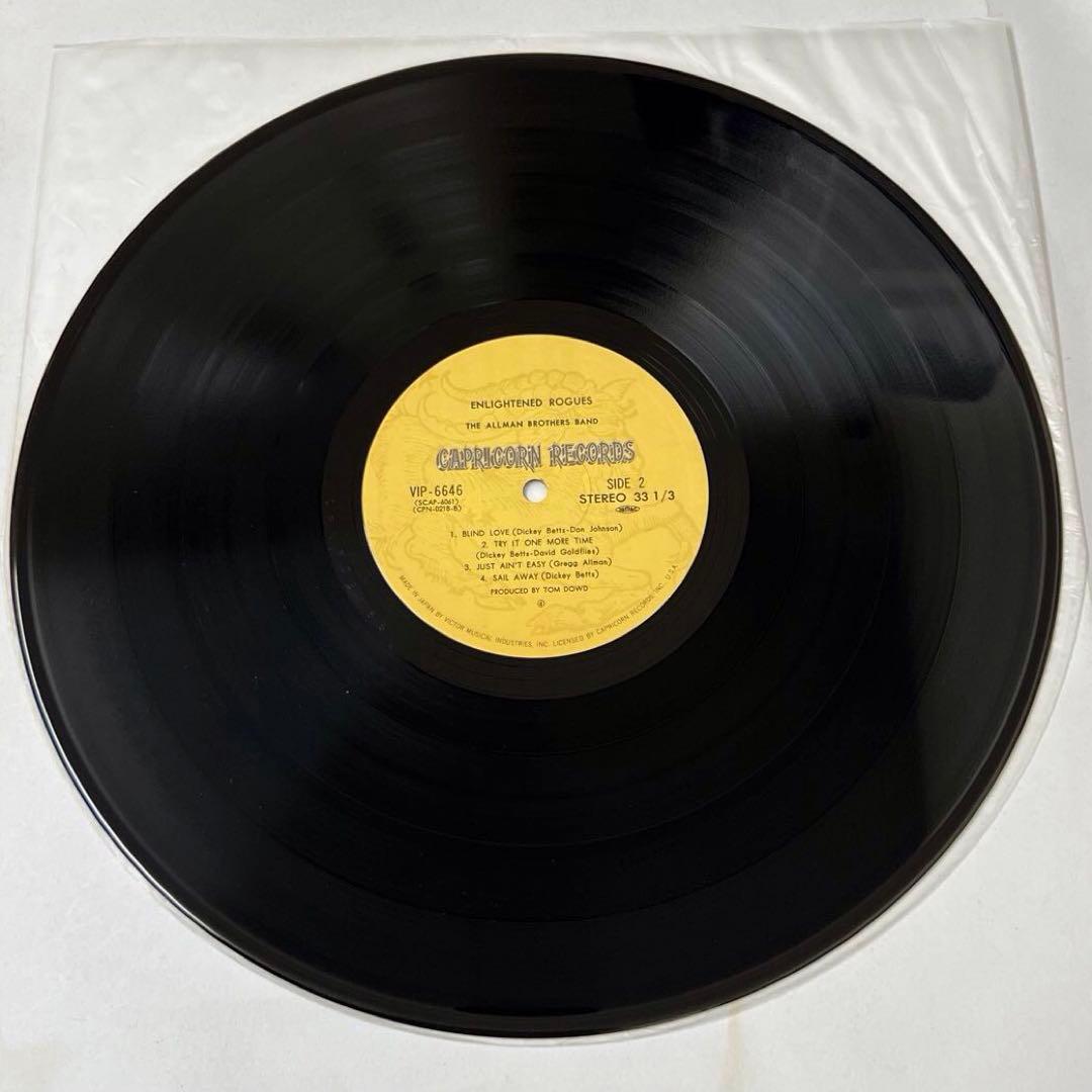 The Allman Brothers Band Enlightened Rogues Japan LP Vinyl with Obi Included