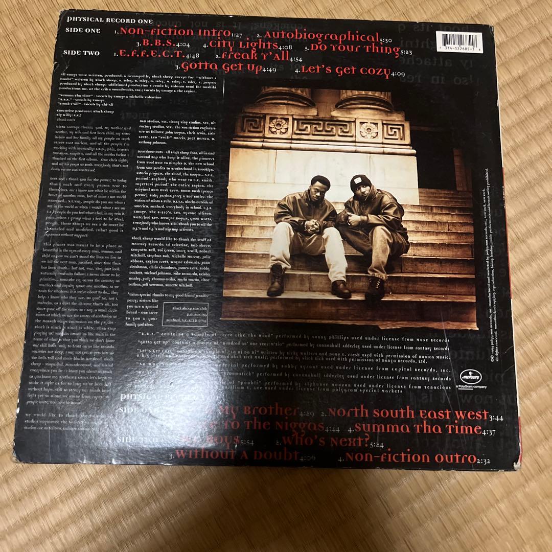 Black Sheep - Non-Fiction 2LP Vinyl Record 1994 Hip Hop Native Tongues