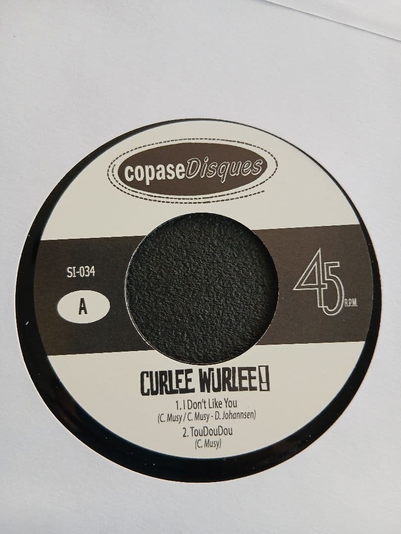 Curlee Wurlee! - Agents of the Ape 7" Single (2016 Garage Rock) Rare