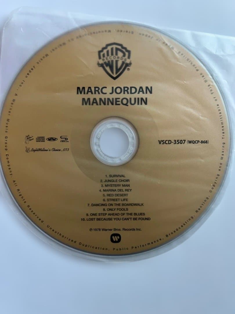 Marc Jordan Mannequin CD Diorama Japan SHM-CD Obi Near Mint AOR Music | Japansoundstore