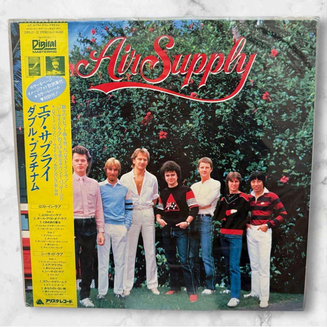 Air Supply Double Platinum 2LP Japan 20RS-21~22 Obi Insert Soft Rock AOR