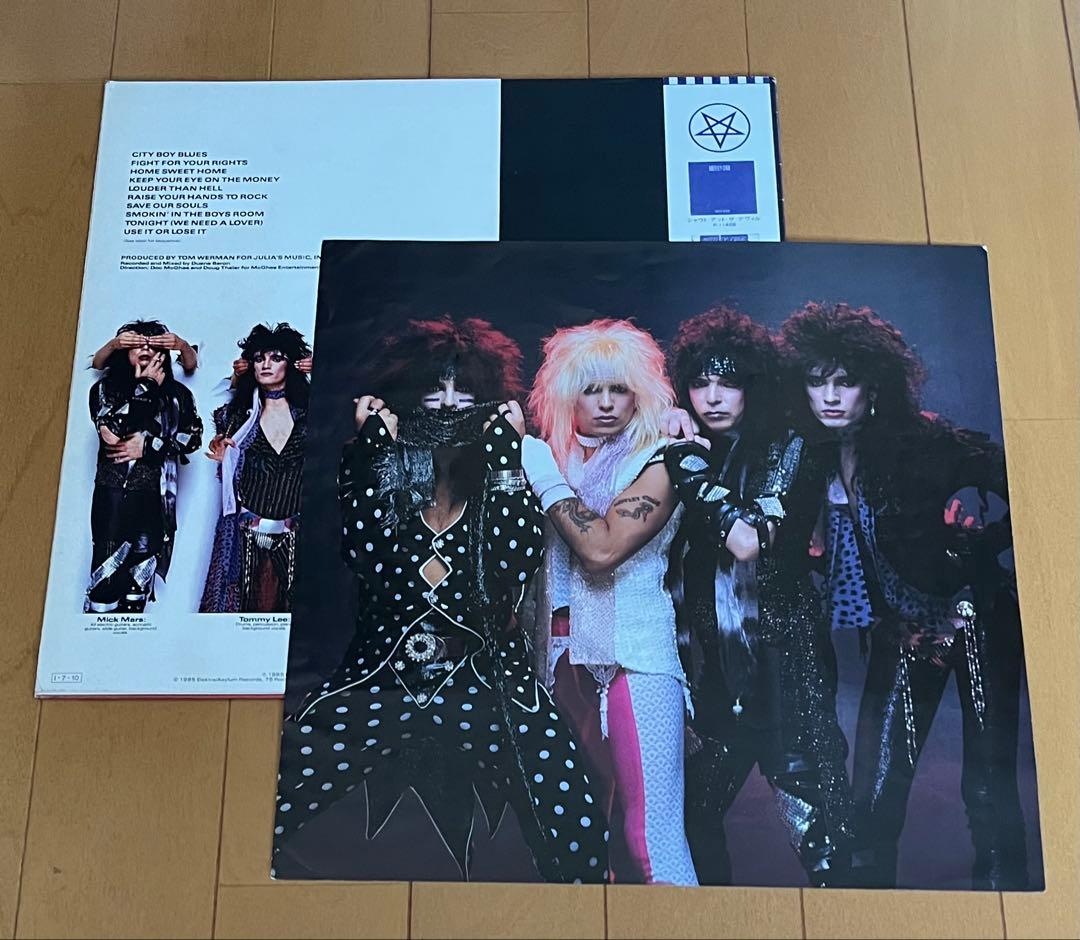 Motley Crue - Theatre Of Pain Vinyl LP 1985 Japan Press P-13138 w/ Obi Liner